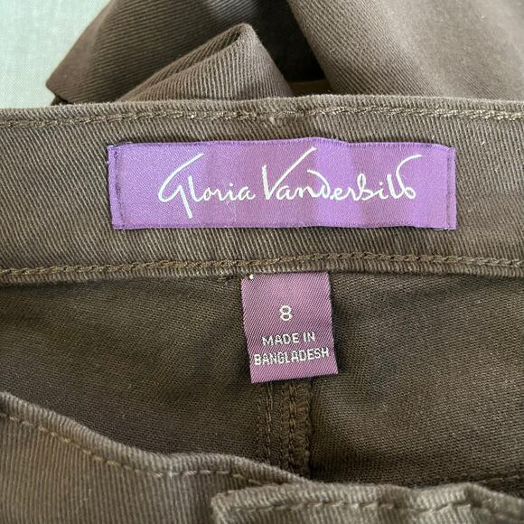 Gloria Vanderbilt Amanda Classic Coffee Roast Brown Slimming Stretch Jean 8 NWT - Picture 5 of 16